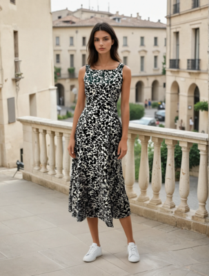 ABITO DONNA S/M E25223/FL Tellini S.r.l. Ingrosso Abbigliamento